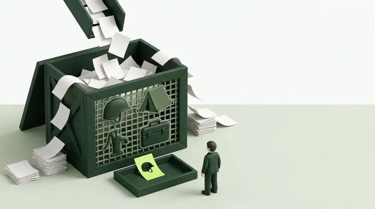 A sieve cut to the shapes of the supplier's products lets through only the notice that fits them.