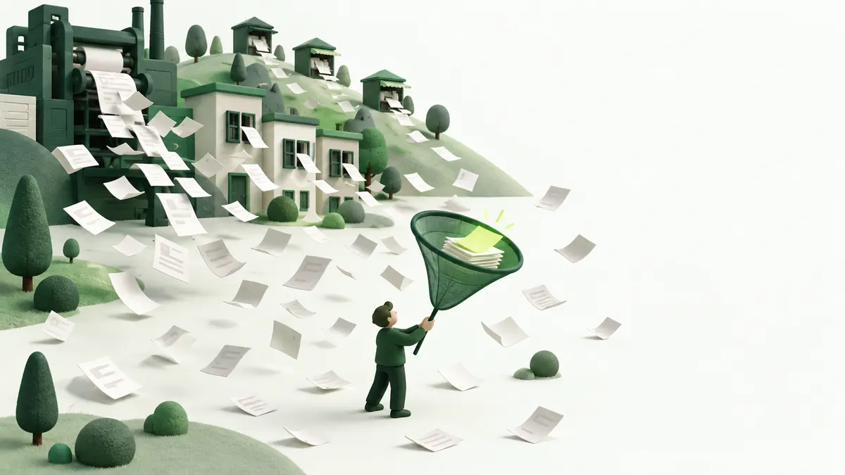 Illustration éditoriale VIGLIA pour « Trouver des appels d’offres quand on est une PME ».
