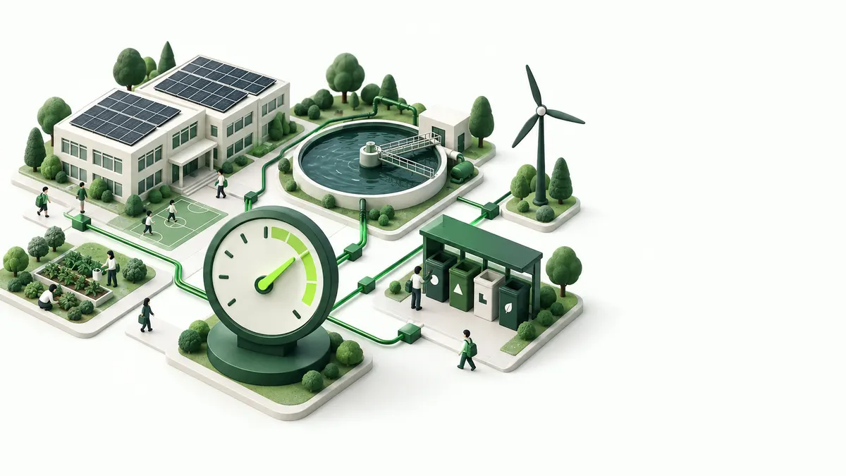 Illustration conceptuelle du secteur Énergie et environnement