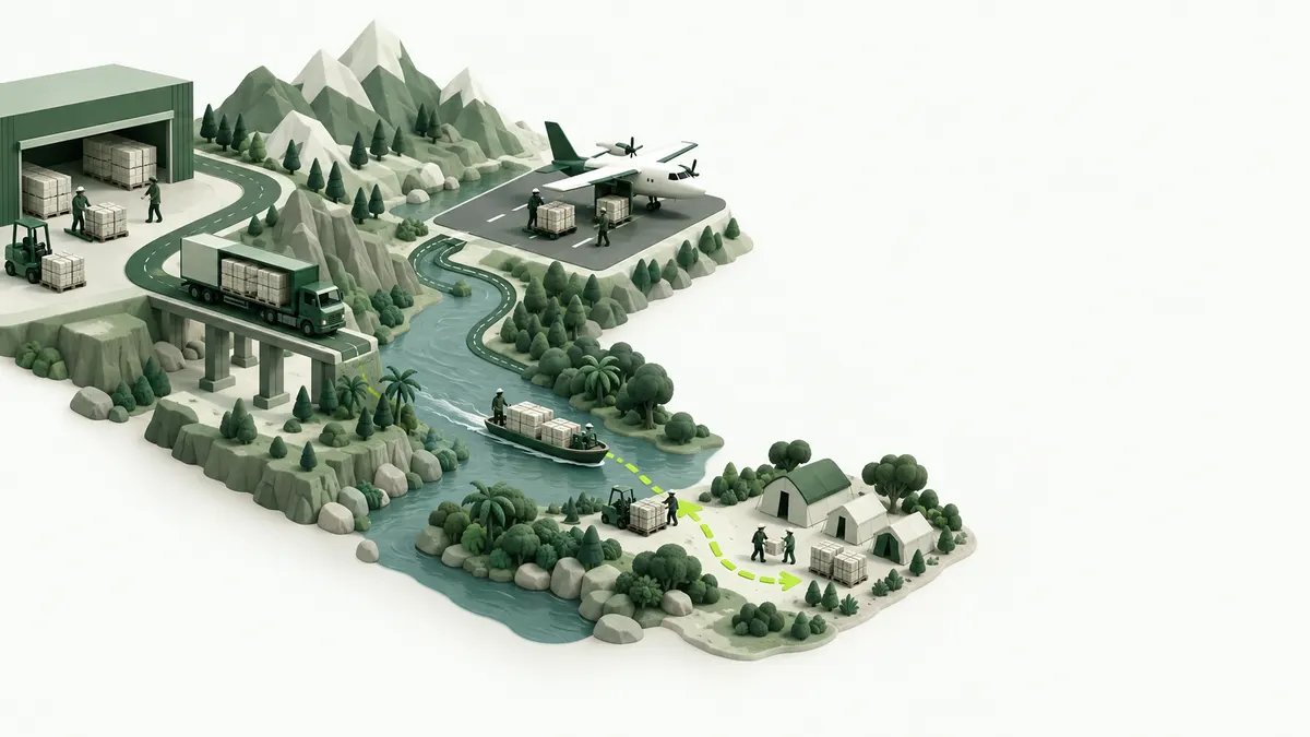 Illustration conceptuelle du secteur Humanitaire