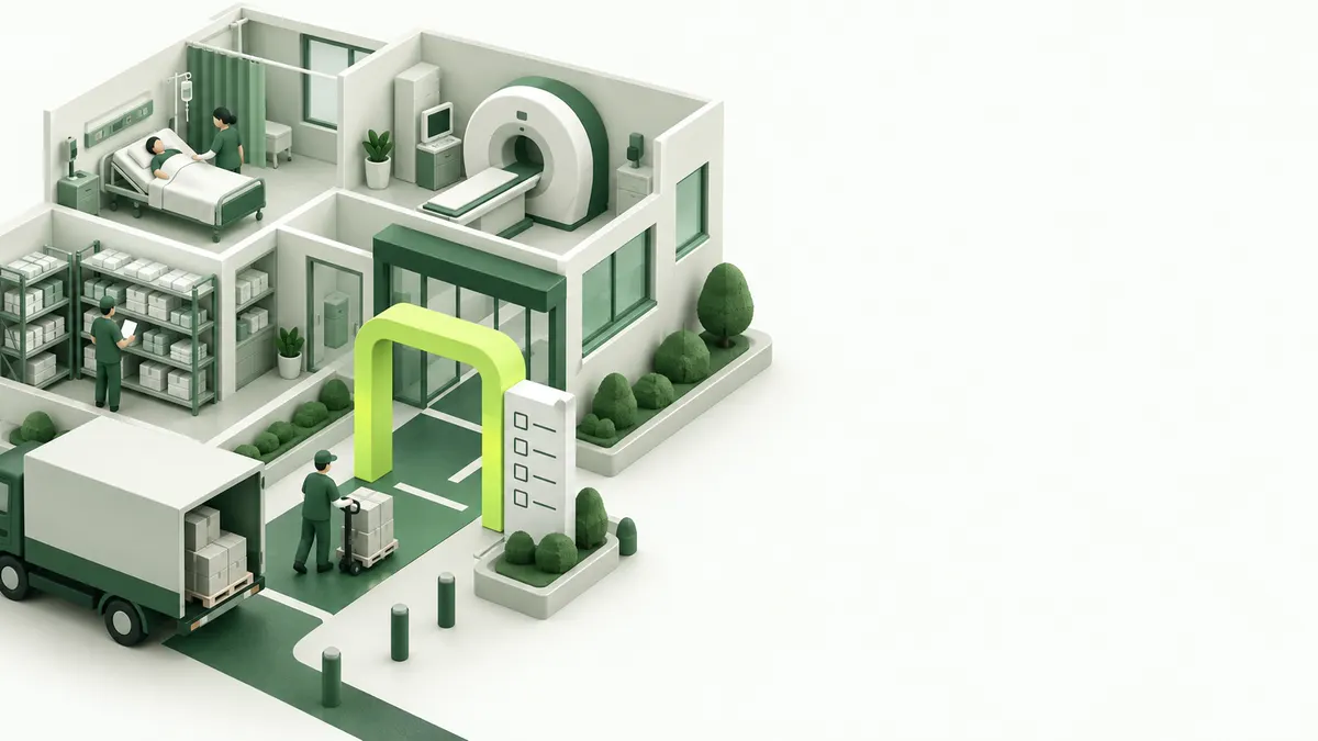 Illustration conceptuelle du secteur Santé et médico-social