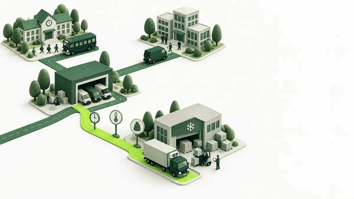 Illustration conceptuelle du secteur Transport et logistique